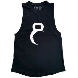 ZYIA Active Kettle Moon Athletic Tank Black White Medium